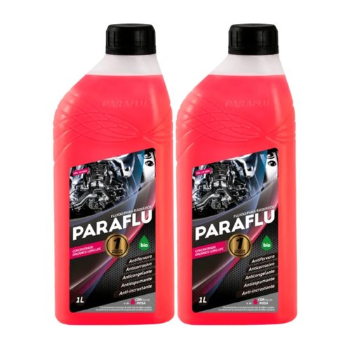 Kit 2 Aditivo Radiador Paraflu Rosa 5l Água Desmineralizada