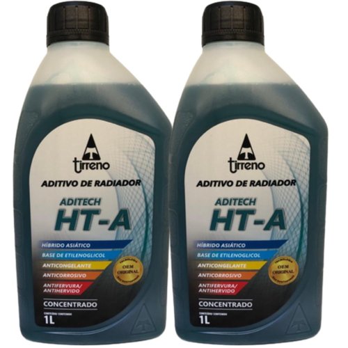 Kit 2 Aditivo Radiador Tirreno Hta Asiático Concentrado Azul