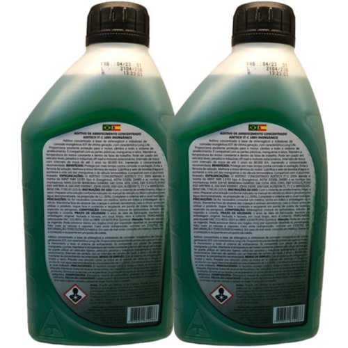 Kit 2 Aditivos Para Radiador Tirreno It-c Concentrado Verde 