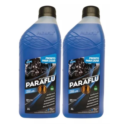 Kit 2 Aditivos Radiador Paraflu Azul Biohibrido Pronto Uso
