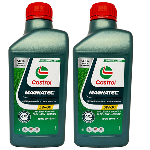 Kit 2 Óleo Motor Castrol Magnatec 5w30 Sintético