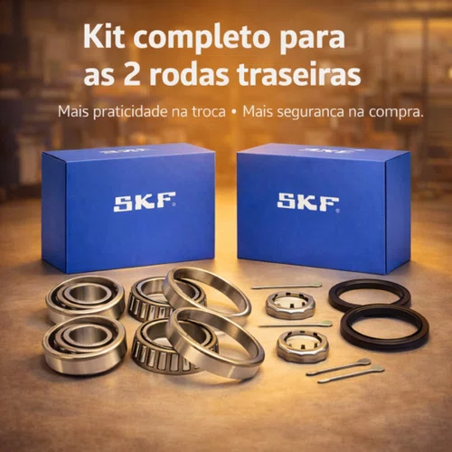 Kit 2 Rolamentos Roda Traseira Skf Corsa Classic Celta Agil