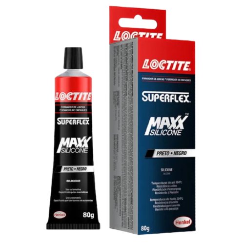 Kit 2 Silicones Junta Líquida Cola Alta Temp. Loctite Maxx