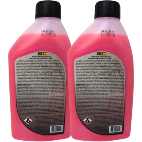 Kit 2L de aditivo concentrado Rosa Global