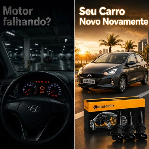 Kit 3 Bobina Ignição Original Hb20 Hb20 1.0 3 Cil 2012/2019