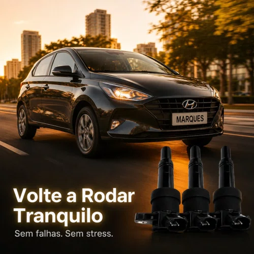 Kit 3 Bobina Ignição Original Hb20 Hb20 1.0 3 Cil 2012/2019