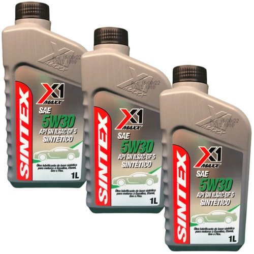 Kit 3 Óleos Motor X1 Maxx Sae 05w30 Api Sn Sintético Kit 3 Óleos Motor X1 Maxx Sae 05w30 Api Sn Sintético