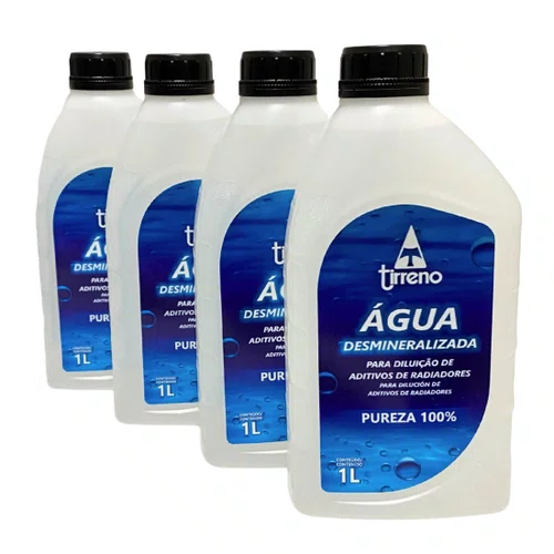 Kit 4 Águas Desmineralizadas Original Tirreno Abnt Nbr 14261