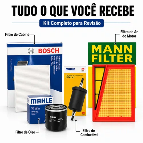 Kit 4 Filtros Fiat Argo Cronos 1.0 1.3 Firefly Após 2017