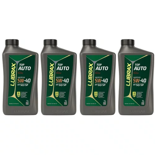 Kit 4 Óleo 5w40 Lubrax Valora Sintético