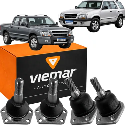 Kit 4 Pivô Suspensão Inferior Superior S10 Blazer Até 2011