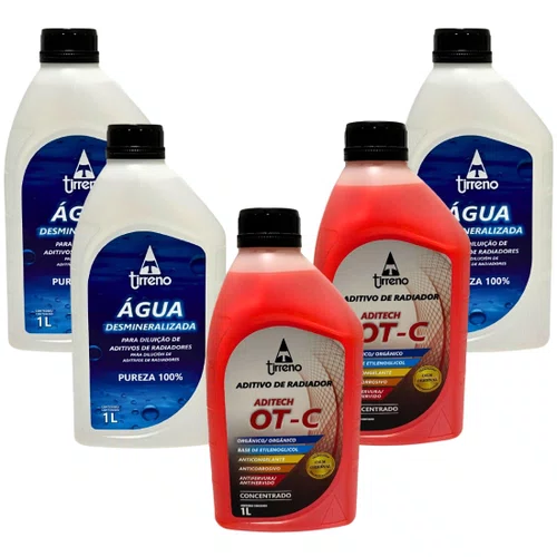 Kit Aditivo Concentrado Tirreno Ot-c 3 Águas Desmineralizada