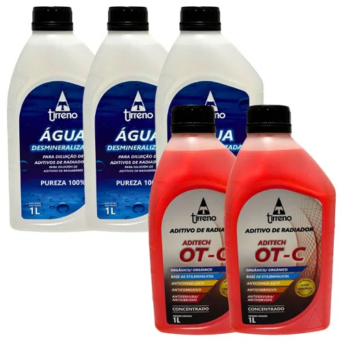 Kit Aditivo Concentrado Tirreno Ot-c 3 Águas Desmineralizada