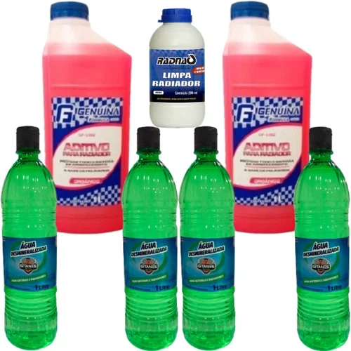 KIT ADITIVO GENUINA AGUA E LIMPA RADIADOR