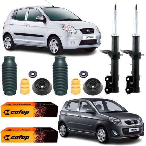 Kit Amortecedor Dianteiro Cofap Kia Picanto 2006 a 2011