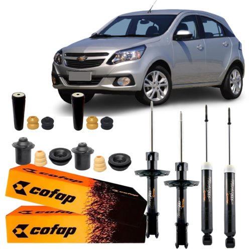 Kit Amortecedor Dianteiro E Traseiro Cofap Agile 1.4  09/14