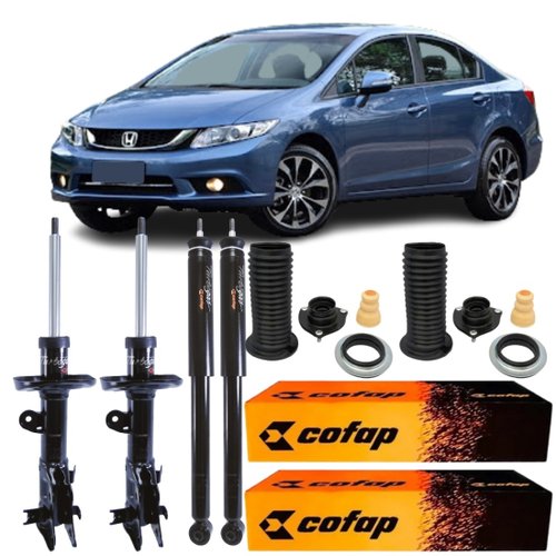 Kit Amortecedor Dianteiro Traseiro Cofap Honda Civic G9  1.8 2012 a 2016