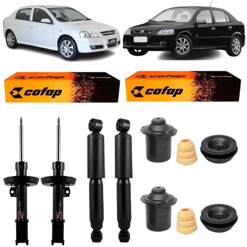 KIT AMORTECEDOR DIANTEIRO TRASEIRO COFAP ASTRA 98 A 11