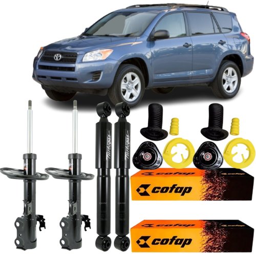 KIT AMORTECEDOR DIANTEIRO TRASEIRO COFAP + KIT RAV4 06/12