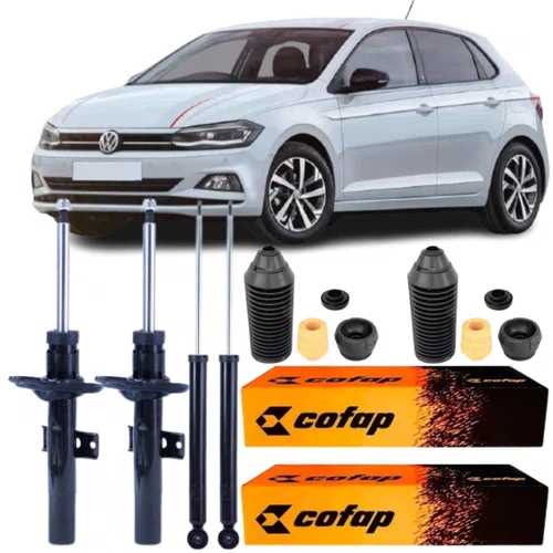 KIT AMORTECEDOR DIANTEIRO TRASEIRO COFAP + KIT VIRTUS POLO