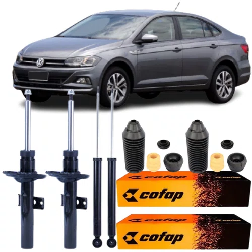 KIT AMORTECEDOR DIANTEIRO TRASEIRO COFAP + KIT VIRTUS POLO