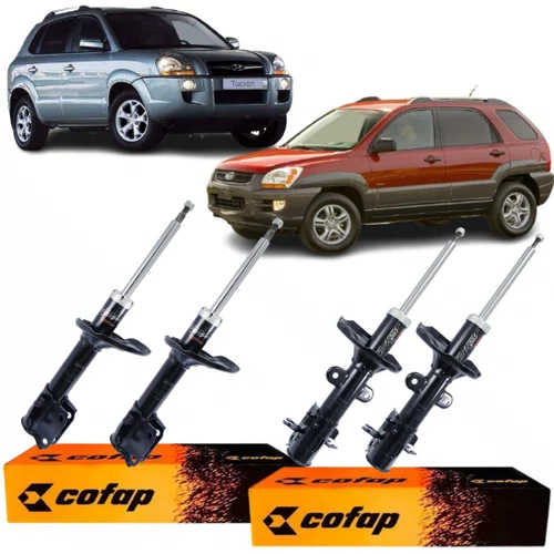 KIT AMORTECEDOR DIANTEIRO TRASEIRO COFAP SPORTAGE TUCSON