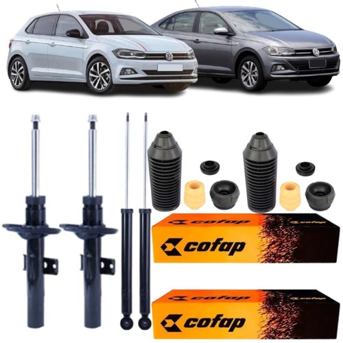 Kit Amortecedor Dianteiro Traseiro Vw Polo Virtus 2018 A 2022