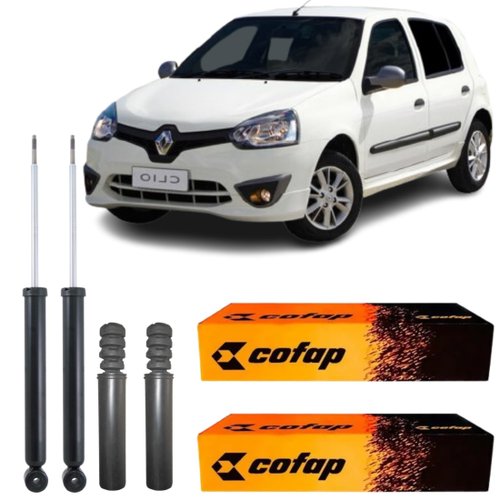 Kit Amortecedor Traseiro Cofap Renault Clio 1.0 2012 A 2016