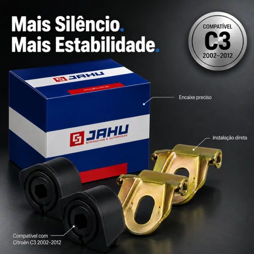 Kit Bucha Barra Estabilizadora Para Citroen C3 2002 A 2012