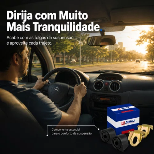 Kit Bucha Barra Estabilizadora Para Citroen C3 2002 A 2012