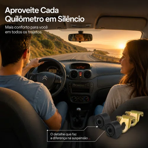 Kit Bucha Barra Estabilizadora Para Citroen C3 2002 A 2012