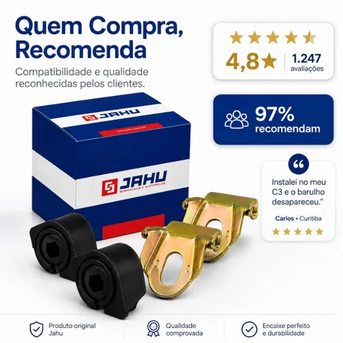 Kit Bucha Barra Estabilizadora Para Citroen C3 2002 A 2012
