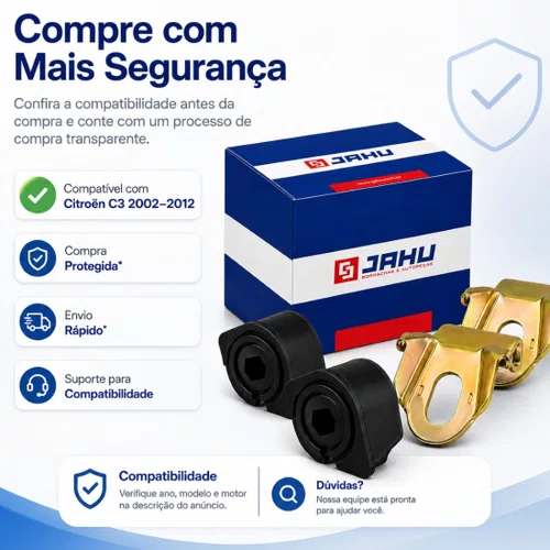 Kit Bucha Barra Estabilizadora Para Citroen C3 2002 A 2012