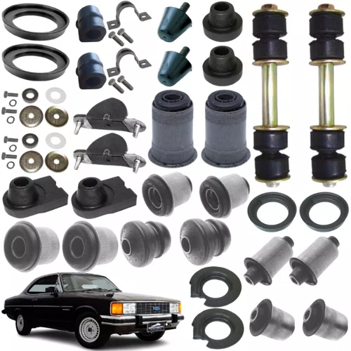 KIT BUCHAS SUSPENSÃO DIANTEIRA E TRASEIRA OPALA 89/92