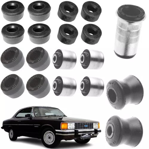 KIT BUCHAS SUSPENSÃO DIANTEIRA E TRASEIRA OPALA 89/92