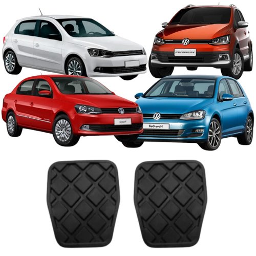 Kit Capa Para Pedal Volkswagen Crossfox Fox Gol Golf Polo