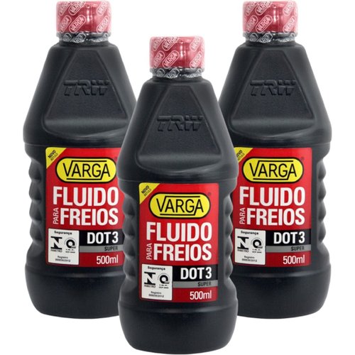 Kit Combo 3 Óleo Fluido Freio Dot3 Trw Varga 500ml Rclf00021