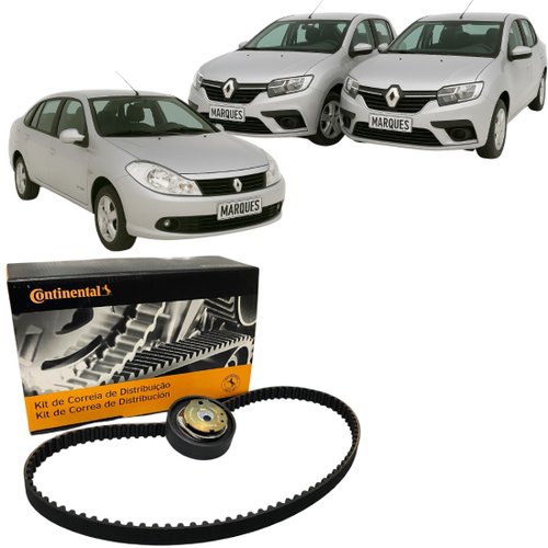 Kit Correia Dentada Original Contitech Para Logan Sandero