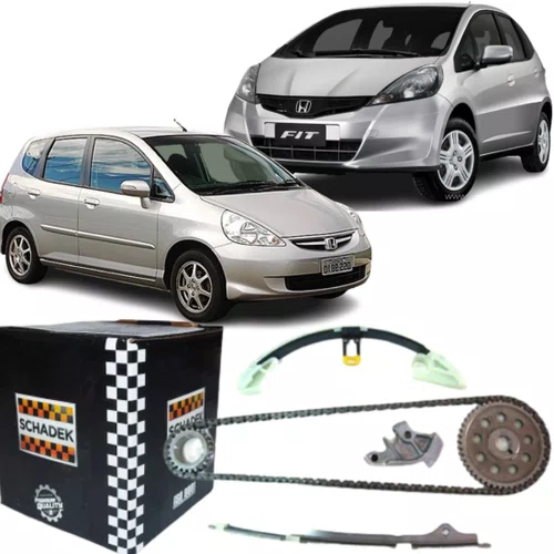 Kit Corrente Comando Distribuição Schadek Fit E New Fit 1.4