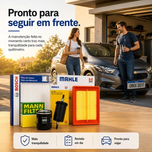 Kit De Filtros Chevrolet Cobalt Onix Prisma Spin 1.0 E 1.4