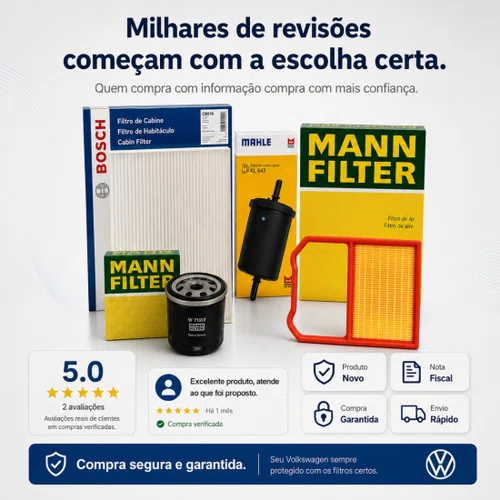 Kit De Filtros Vw 1.0 Tsi E Msi Polo Virtus T-cross