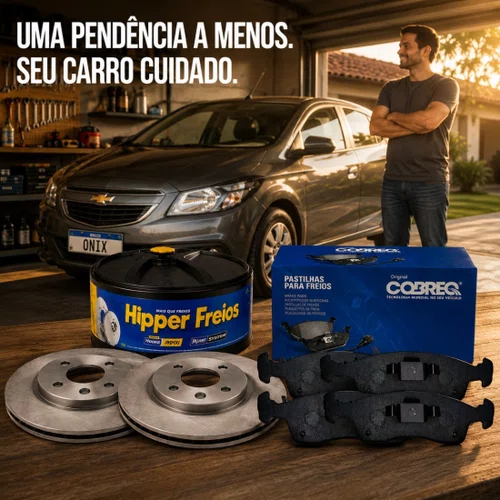 Kit Disco Pastilha Dianteiro Chevrolet Cobalt Onix E Prisma