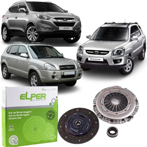 Kit Embreagem Elper Hyundau Ix35 Tucson Kia Sportage 2.0 16v