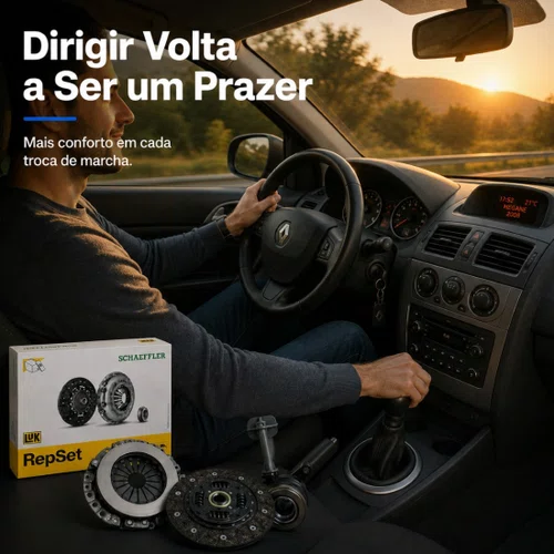 Kit Embreagem Luk Com Atuador Megane 1.6 16v 2006 Até 2012