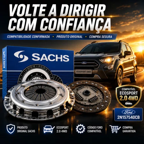 Kit Embreagem Sachs Ford Ecosport 2.0 4wd 2004 A 2017