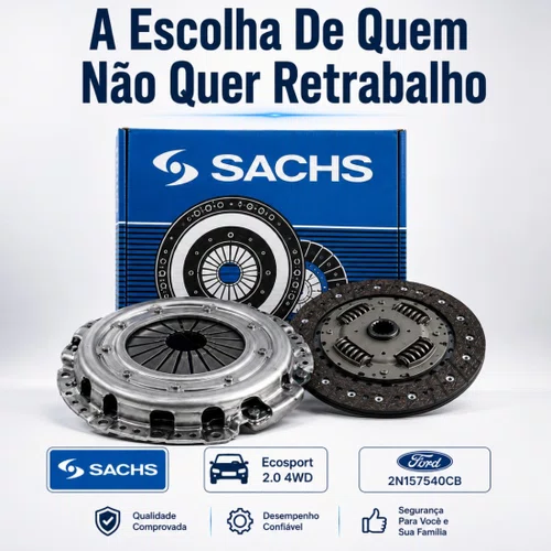 Kit Embreagem Sachs Ford Ecosport 2.0 4wd 2004 A 2017