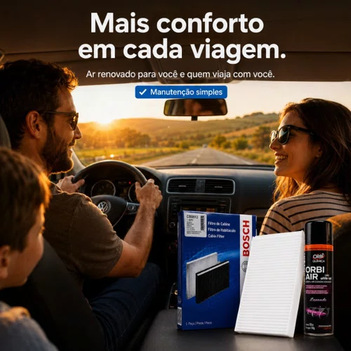 Kit Filtro Ar Condicionado Higienizador Argo Mobi E Strada