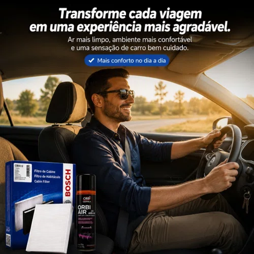 Kit Filtro Ar Condicionado Higienizador Argo Mobi E Strada