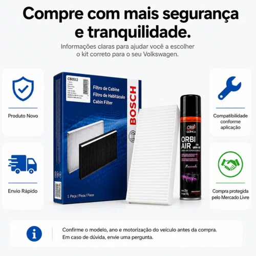 Kit Filtro Ar Condicionado Higienizador Argo Mobi E Strada