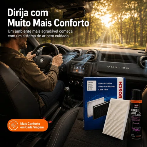 Kit Filtro Ar Condicionado Higienizadorcaptur Duster E Logan